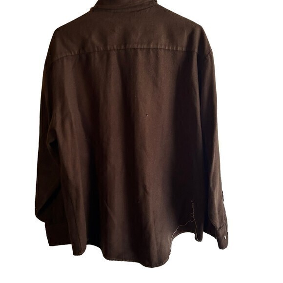 Northwest Territory Mens 100% acrylic  brown  Button Down ‎ SZ XL Pre-owned - Picture 2 of 6